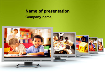 Kids Computer Presentation Template, Master Slide