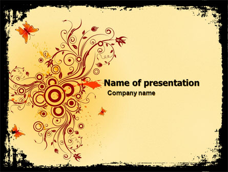 Floral Keynote Presentation Template, Master Slide