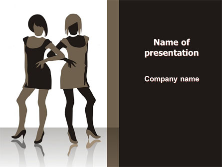 Fashion Models Presentation Template, Master Slide