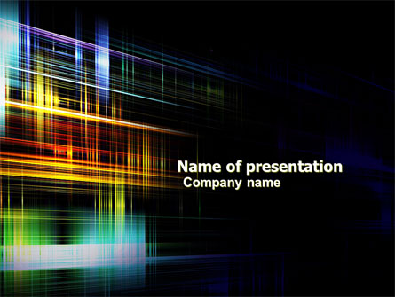 Bright Lines Presentation Template, Master Slide