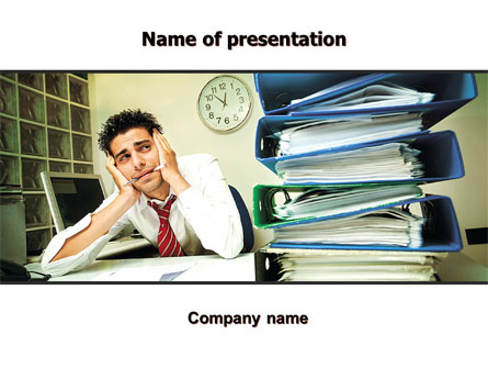 Work Pressure Presentation Template, Master Slide