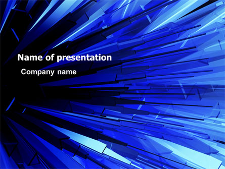 Blue Crystal Free Presentation Template, Master Slide