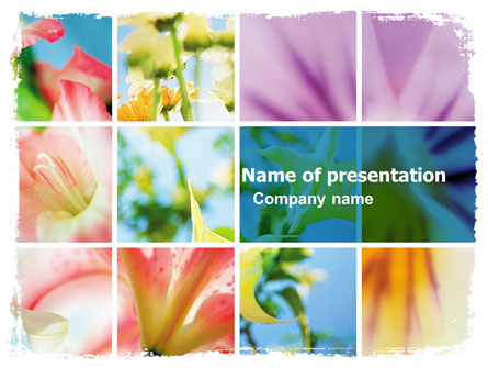 Free Blooming Lilies Presentation Template, Master Slide