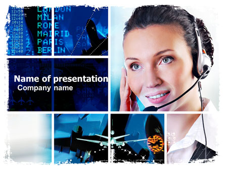 Airline Schedule Presentation Template, Master Slide