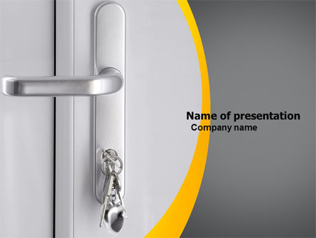 Door Keys Free Presentation Template, Master Slide