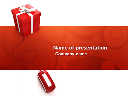 Online Present Shop Presentation Template, Master Slide