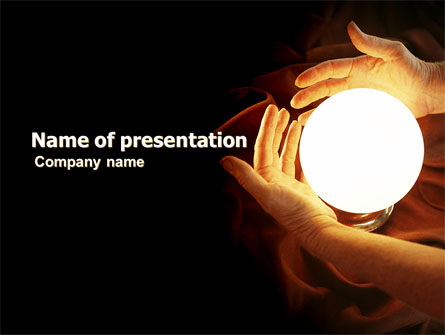 Glowing Sphere Presentation Template, Master Slide