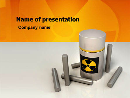 Nuclear Fuel Presentation Template, Master Slide