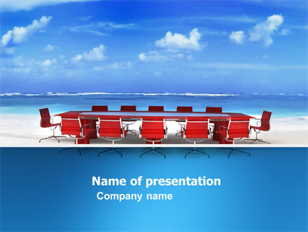Conference Meeting Presentation Template, Master Slide