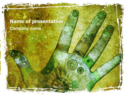 Hand Chakra Presentation Template, Master Slide