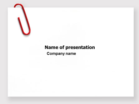 Paperclip Presentation Template, Master Slide