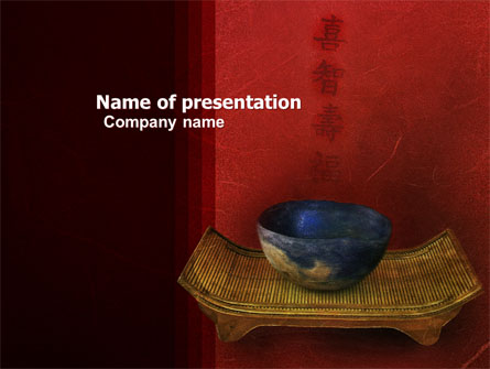 Chinese Bowl Presentation Template, Master Slide