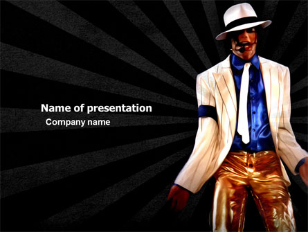 King of Pop Free Presentation Template, Master Slide
