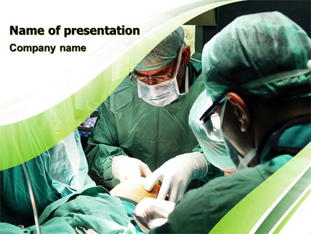 Anesthesia In Surgery Presentation Template, Master Slide