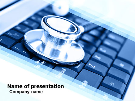 Medical Records In Electronic Form Presentation Template, Master Slide