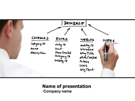 Database Presentation Template, Master Slide