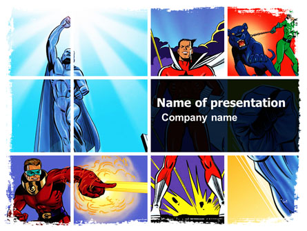 Superheroes Presentation Template, Master Slide