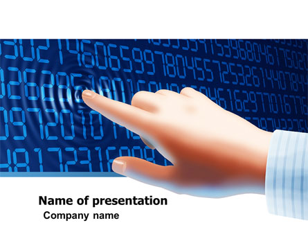 Digital Touch Presentation Template, Master Slide