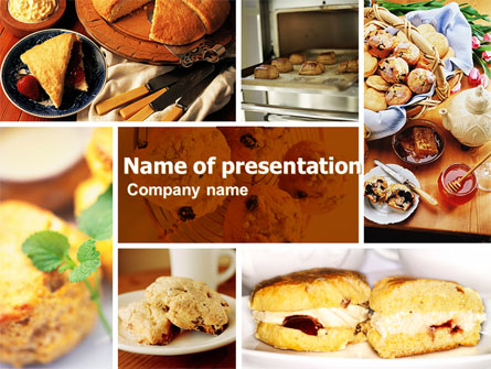 Pastry In Collage Presentation Template, Master Slide