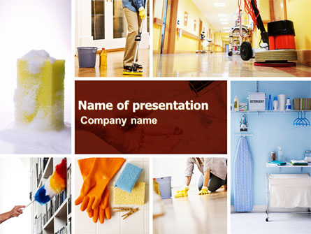 Housecleaning Presentation Template, Master Slide