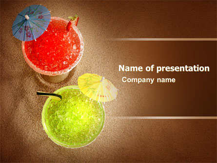 Beach Cocktails Free Presentation Template, Master Slide