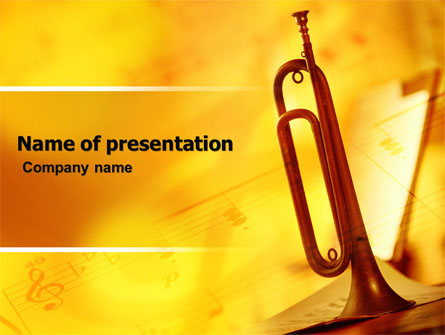 Trumpet Presentation Template, Master Slide