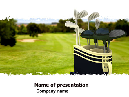 Golf Clubs Presentation Template, Master Slide