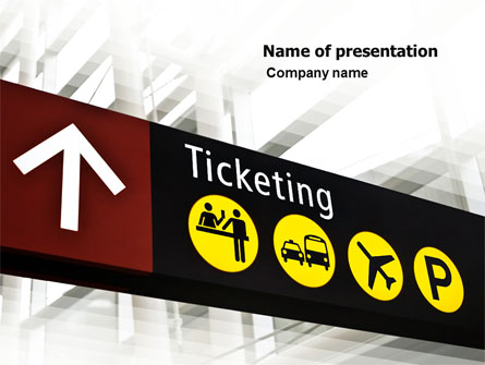 Ticket Reservation Presentation Template, Master Slide