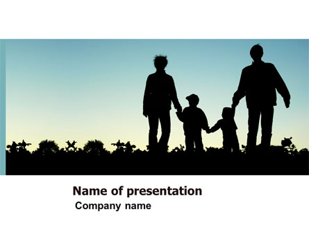 Family Walk Presentation Template, Master Slide