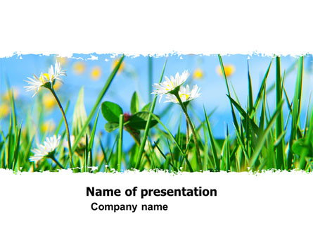 Field Flowers Presentation Template, Master Slide