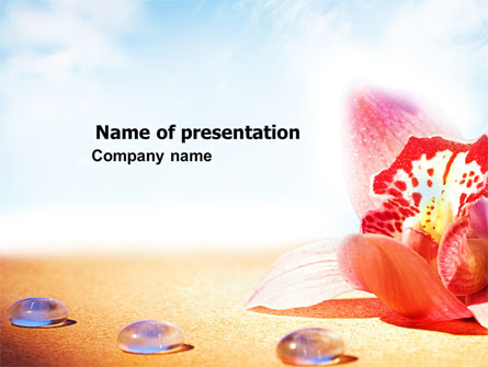 Red Orchid Presentation Template, Master Slide