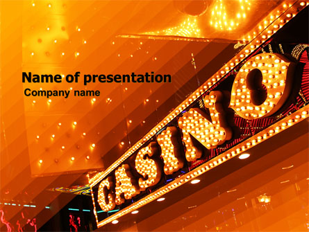 Casino Presentation Template, Master Slide