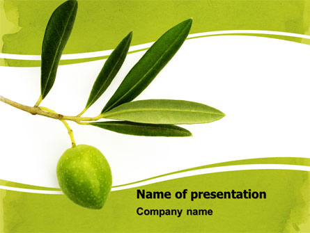Olive Tree Presentation Template, Master Slide