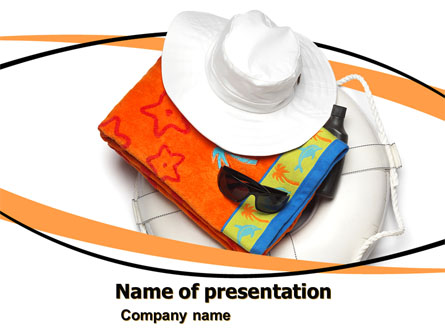 Beach Season Presentation Template, Master Slide