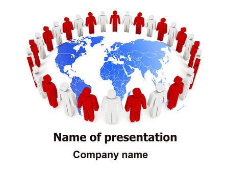 Public Speaking Circle Presentation Template, Master Slide