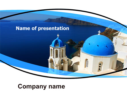 Greek Island Presentation Template, Master Slide