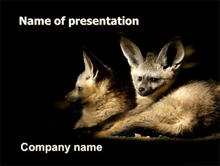 Bat-eared Fox Free Presentation Template, Master Slide