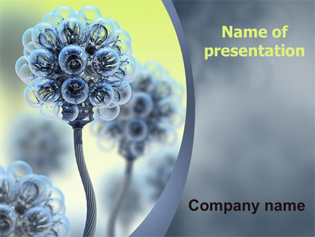 Electric Flower Presentation Template, Master Slide