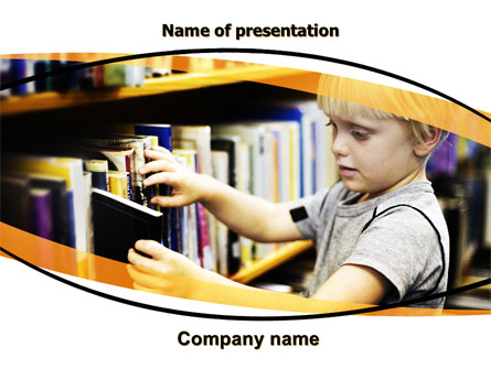 Childrens Library Presentation Template, Master Slide