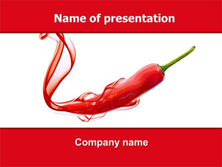 Chili Pepper Presentation Template, Master Slide