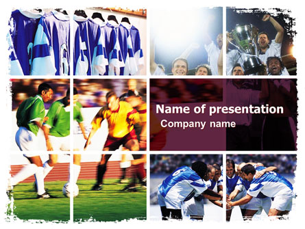 Soccer Team Presentation Template, Master Slide