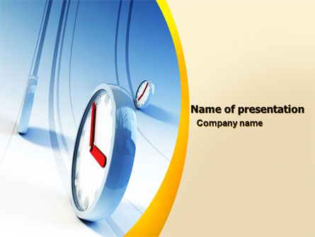 Running Clocks Presentation Template, Master Slide