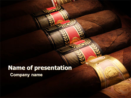 Cigars Presentation Template, Master Slide