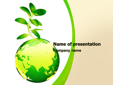 Green Earth Presentation Template, Master Slide