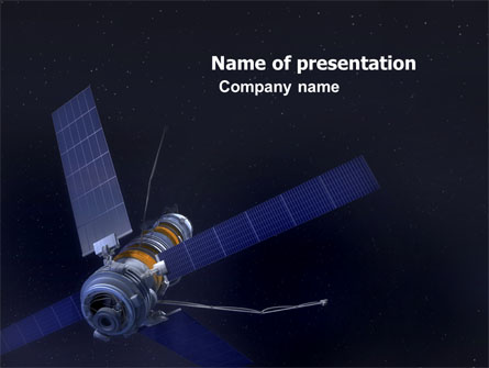 Space Satellite Presentation Template, Master Slide