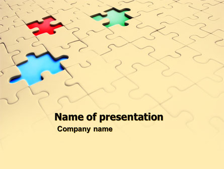 Missing Puzzles Presentation Template, Master Slide