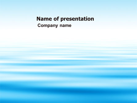 Blue Surface Presentation Template, Master Slide