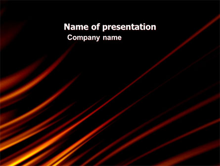 Fire Lines Presentation Template, Master Slide