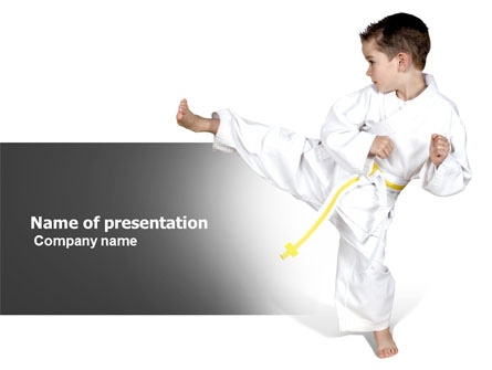 Karate Kid Presentation Template, Master Slide