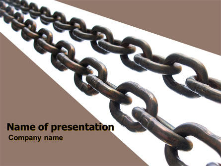 Steel Chains Presentation Template, Master Slide